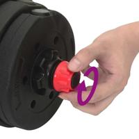 2-in-1 Halter Set Zwart en Rood 121 x 19,5 x 19,5 cm - thumbnail