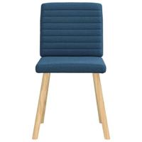 Eetkamerstoelen 4 st stof blauw - thumbnail