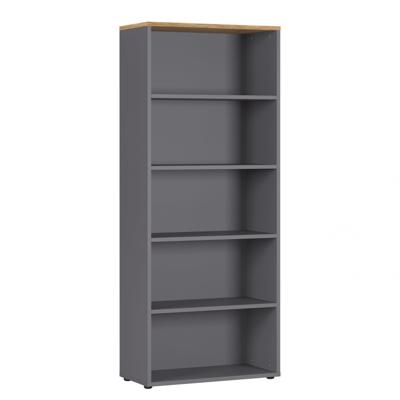 Hoge brede kantoorkast Ergonoma Eiken