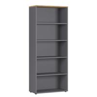 Hoge brede kantoorkast Ergonoma Eiken - thumbnail