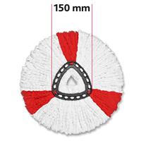 Vileda Turbo Easy Wring & Clean mop reservekop set van 2 stuks - thumbnail