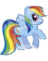 Folie Ballon My Little Pony Rainbow Dash - 68 cm - thumbnail