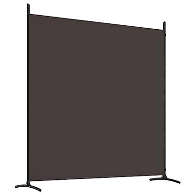 Kamerscherm met 4 panelen 698x180 cm stof bruin