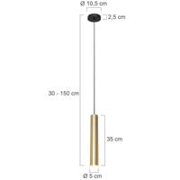 Steinhauer Design hanglampTubel goud - 3867ME - thumbnail