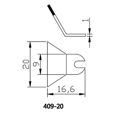 TOOLCRAFT Soldeerpunt Afgevlakt Grootte soldeerpunt 20 mm Lengte soldeerpunt: 15 mm Inhoud: 1 paar