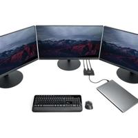 StarTech.com USB C naar HDMI multi-monitor adapter - 3-poort MST hub - monitor splitter - USB 3.1 Type C (MSTCDP123HD) - thumbnail