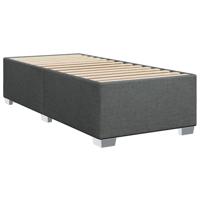 Boxspring met matras stof donkergrijs 90x190 cm - thumbnail
