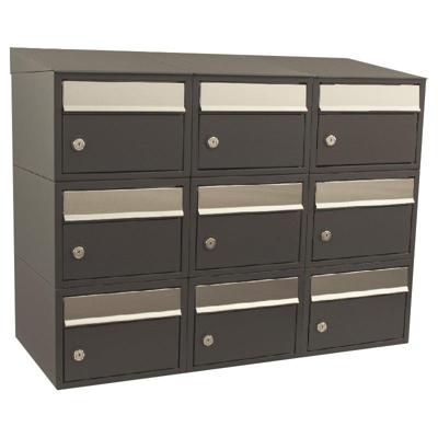 Stoer! Brickset 3-Breed, 3-Hoog Met Dak Antraciet - 40215065_3x3d