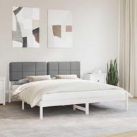 Bedframe met Gevoerd Hoofdgedeelte Taupe 200 x 200 cm - thumbnail