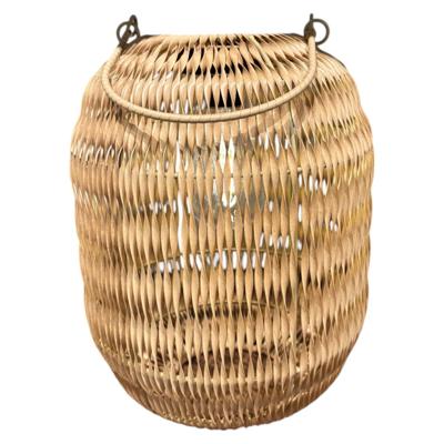 Solar Lantaarn rotan IP44 18x25,5cm