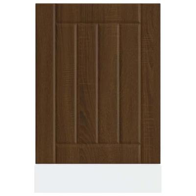 Vaatwaspaneel Lucca bewerkt hout bruin eikenkleur