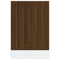 Vaatwaspaneel Lucca bewerkt hout bruin eikenkleur - thumbnail