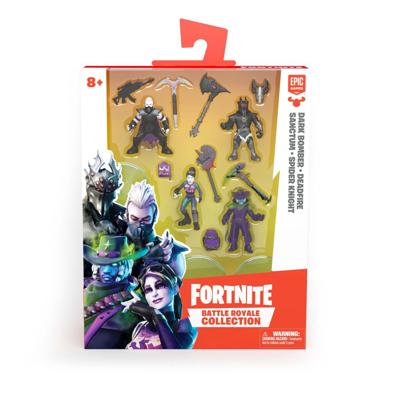 Fortnite Mini Figure - Dark Bomber, Deadfire, Sanctum & Spider Knight Squad Pack