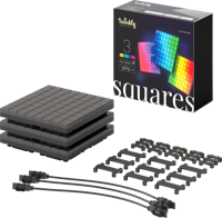 Twinkly Squares Extension Kit Slimme verlichtingsset Zwart Wi-Fi/Bluetooth - thumbnail