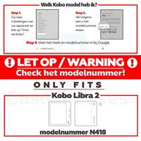 Lunso - Origami sleepcover hoes - Kobo Libra 2 (7 inch) - Grijs - thumbnail