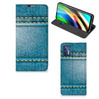 Motorola Moto G9 Plus Hippe | Standcase | Jeans - thumbnail