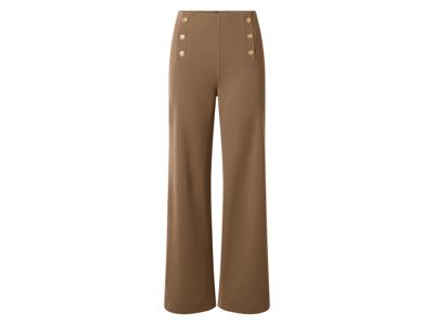 esmara Dames broek - Wide leg (Beige, 34) esmara Dames broek - Wide leg (Beige, 34)