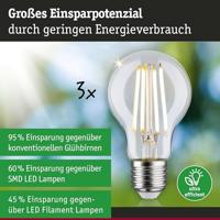 Paulmann 29132 LED-lamp Energielabel A (A - G) E27 4 W Warmwit (Ø x h) 60 mm x 105 mm 3 stuk(s) - thumbnail