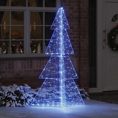 VidaXL Kerstboom met 240 led blauw 180 cm acryl VidaXL Kerstboom met 240 led blauw 180 cm acryl