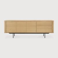 Ethnicraft Dressoir 'Shadow' Geolied Eikenhout, 224cm - thumbnail