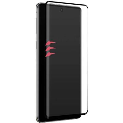 Black Rock - 3D-displaybescherming 0,3 mm 9H voor Samsung Galaxy S20 I veiligheidsglas, beschermfolie, displaybescherming, pantserglas (transparant met zwart frame)