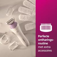 Philips BRL136/00 Lady Shaver Series 6000 Scheerapparaat Wit/Paars - thumbnail
