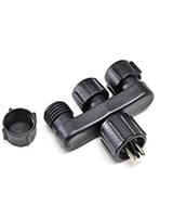 KonstSmide Splitter 12 volt (1=3) zwart - 7449-000 - thumbnail