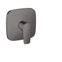 Hansgrohe Talis E ééngreeps douchemengkraan afbouwdeel, Brushed Black Chrome - thumbnail