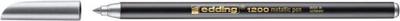 Fineliner edding 1200 f metallic zilver | 10 stuks Fineliner edding 1200 f metallic zilver | 10 stuks