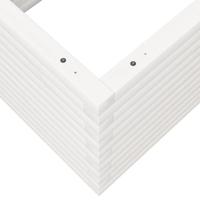 Plantenbak 110x60x45,5 cm massief grenenhout wit - thumbnail