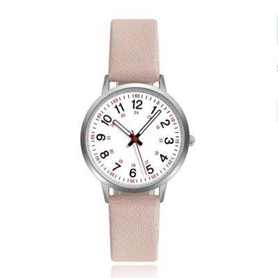 Trendy horloge met zlicht roze band