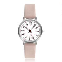 Trendy horloge met zlicht roze band - thumbnail