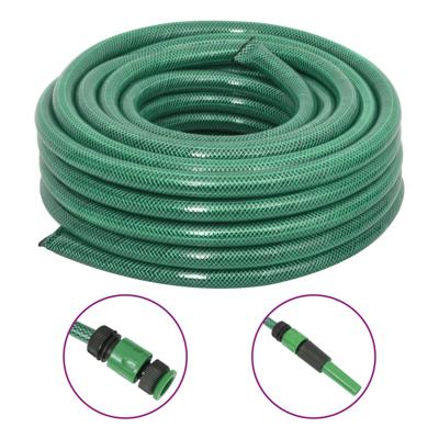 Tuinslang met koppelingsset 0,9'' 100 m PVC groen