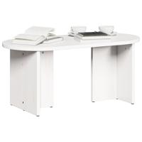 Salontafel Wit 80 x 39.5 x 35 cm Massief grenenhout - thumbnail