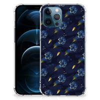 Doorzichtige Silicone Hoesje voor iPhone 12 | 12 Pro Voetbal - thumbnail