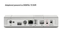TechniSat Jack Cinch/SCART adapterset voor TechniSat receiver (geschikt voor TECHNISTAR S5, TECHNISTAR S6, DIGIPAL T2 DVR, DIGIT S3 DVR en andere apparaten) zwart - thumbnail