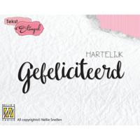 Nellie's Choice • clear stempel nederlands hartelijk gefeliciteerd - thumbnail