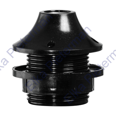 Scanpart lampfitting e27 zwart met ring