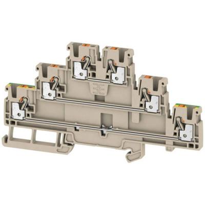Weidmüller 2428530000 Doorgangsklem 3-etages 5.1 mm Spanveer Beige 50 stuk(s) Piece