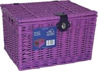 Bakkersmand blauwgrijs large 47x31x28 met deksel - thumbnail