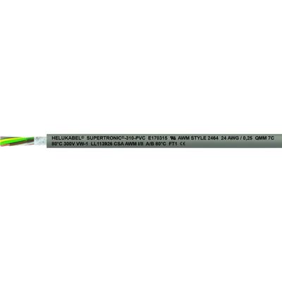 HELU 49912 Geleiderkettingkabel S-TRONIC 310-PVC 10 x 0.34 mm² Grijs 100 m