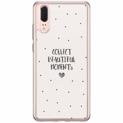 Huawei P20 siliconen hoesje - Collect beautiful moments Huawei P20 siliconen hoesje - Collect beautiful moments