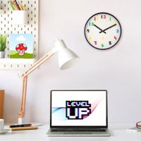 NeXtime NX-7371 Wandklok Bit 35 cm Zwart/Multikleur - thumbnail