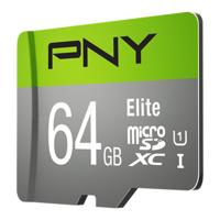 Micro SD geheugenkaart met adapter PNY P-SDUX64U185GW-GE 64 GB - thumbnail