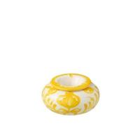 J-Line Ashtray Granada Ceramic White|Yellow Large - thumbnail