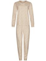 Katoenen pyjama beige panterprint - thumbnail