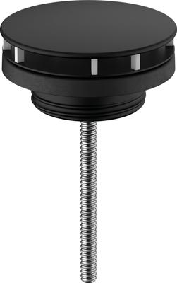 Hansgrohe afvoergarnituur niet afsluitbaar, voor wastafels, mat zwart