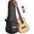 Cascha HH 2151L linkshandige solid top concert ukelele set - thumbnail