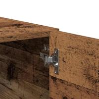 Wandkast 80x39x40 cm bewerkt hout oud houtkleurig - thumbnail
