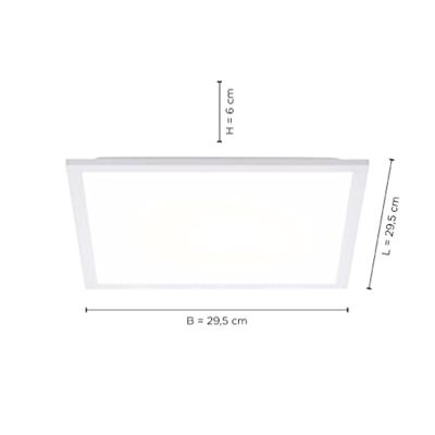 Just Light 12200-16 FLAT LED-plafondlamp LED 12 W, 5 W Wit Just Light 12200-16 FLAT LED-plafondlamp LED 12 W, 5 W Wit